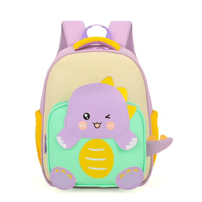 3D Dino Design School Backpack For Kids