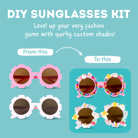 Cots and Cuddles DIY Flower Sunglasses Decoration Kit for Kids