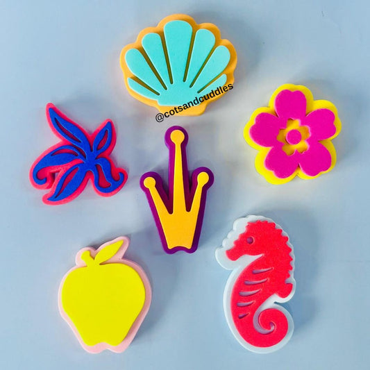 6pc Mix Sponge For Preschool Kids Art & Craft