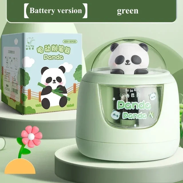 Premium Quality Panda and Space Design Electric Pencil Sharpener for Kids