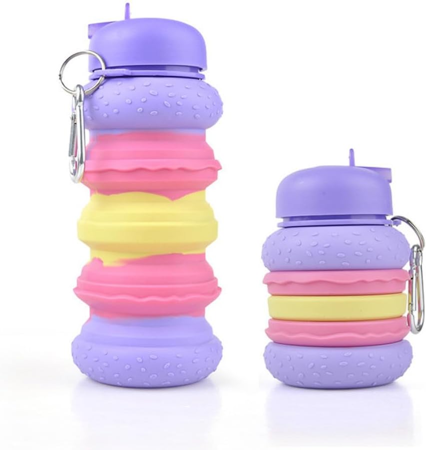 burger silicone water bottle