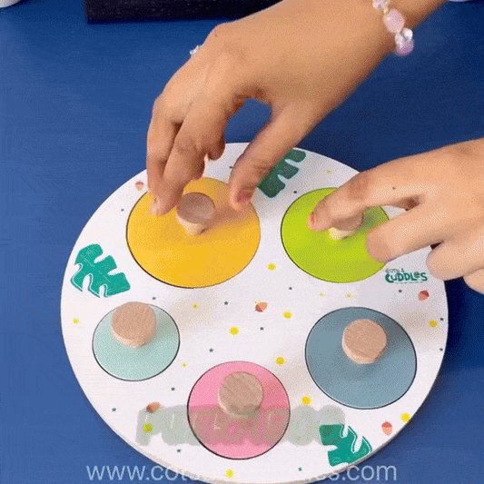 Wooden Peekaboo Board for Kids