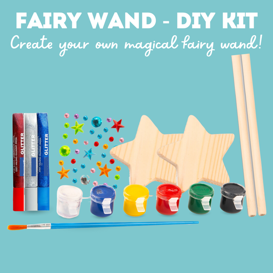 Cots and Cuddles Wooden Diy Fairy Wand Decoration Kit for Kids