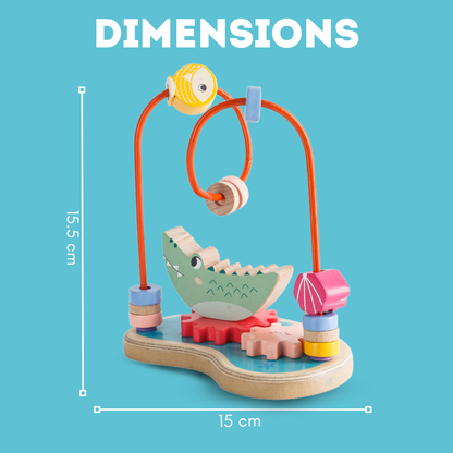 Cots and Cuddles Wooden Splash & Spin Gear and Maze Board