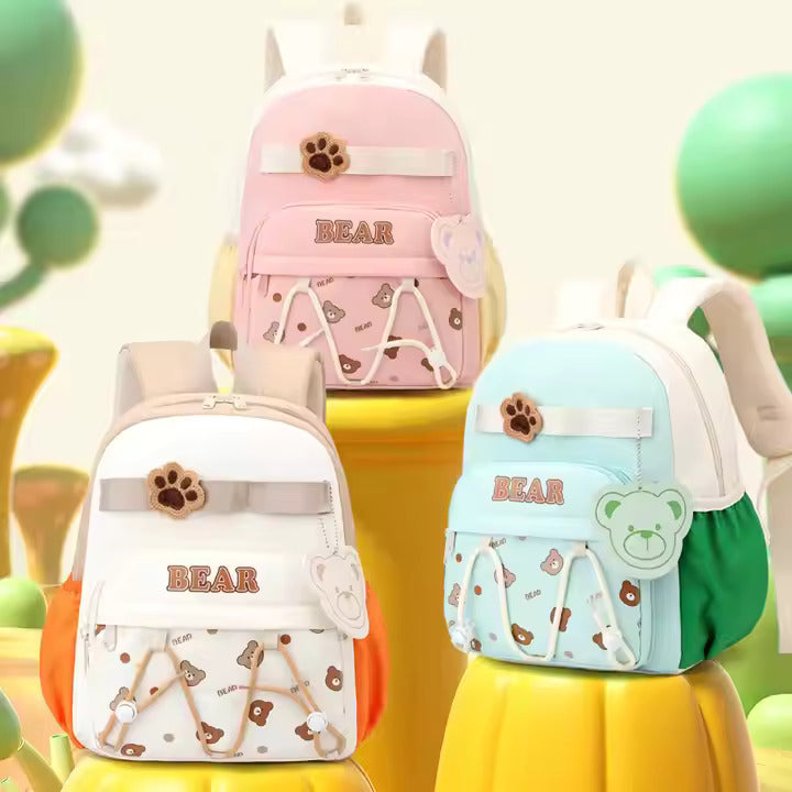 Bear Laces Design Backpack For Kids