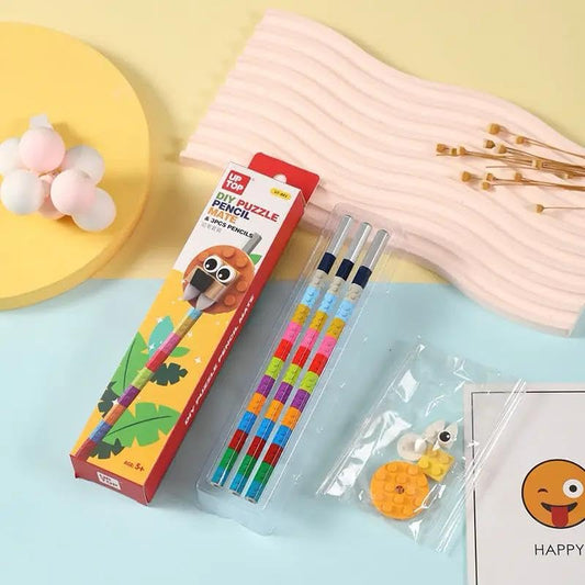 3pc Cute Bricks Design Pencil for Kids (Random)