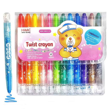 Colorful Creations: 12/24 Rotating Crayons for Kids' Artistic Adventures Small