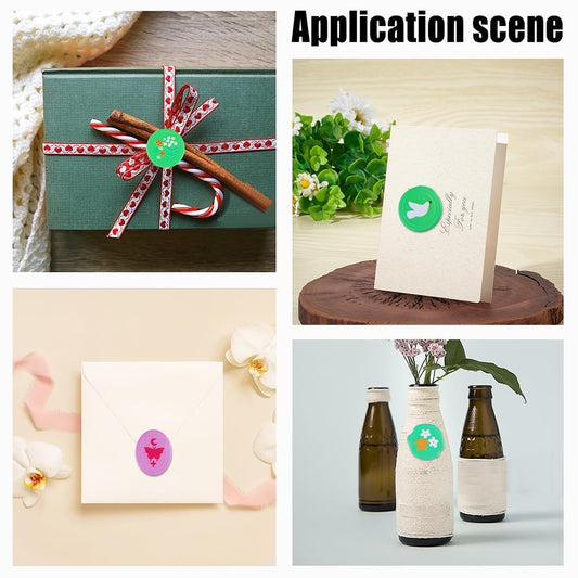 18Pcs Wax Seal Stickers for ArtCraft (Random color) (1 Sheet)