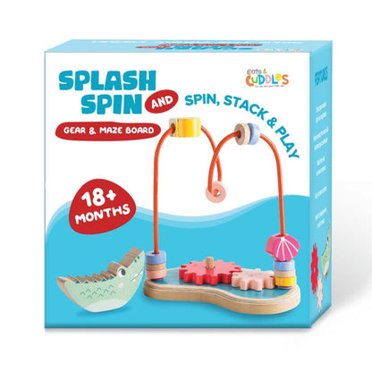 Wooden Gear Maze Board for Kids